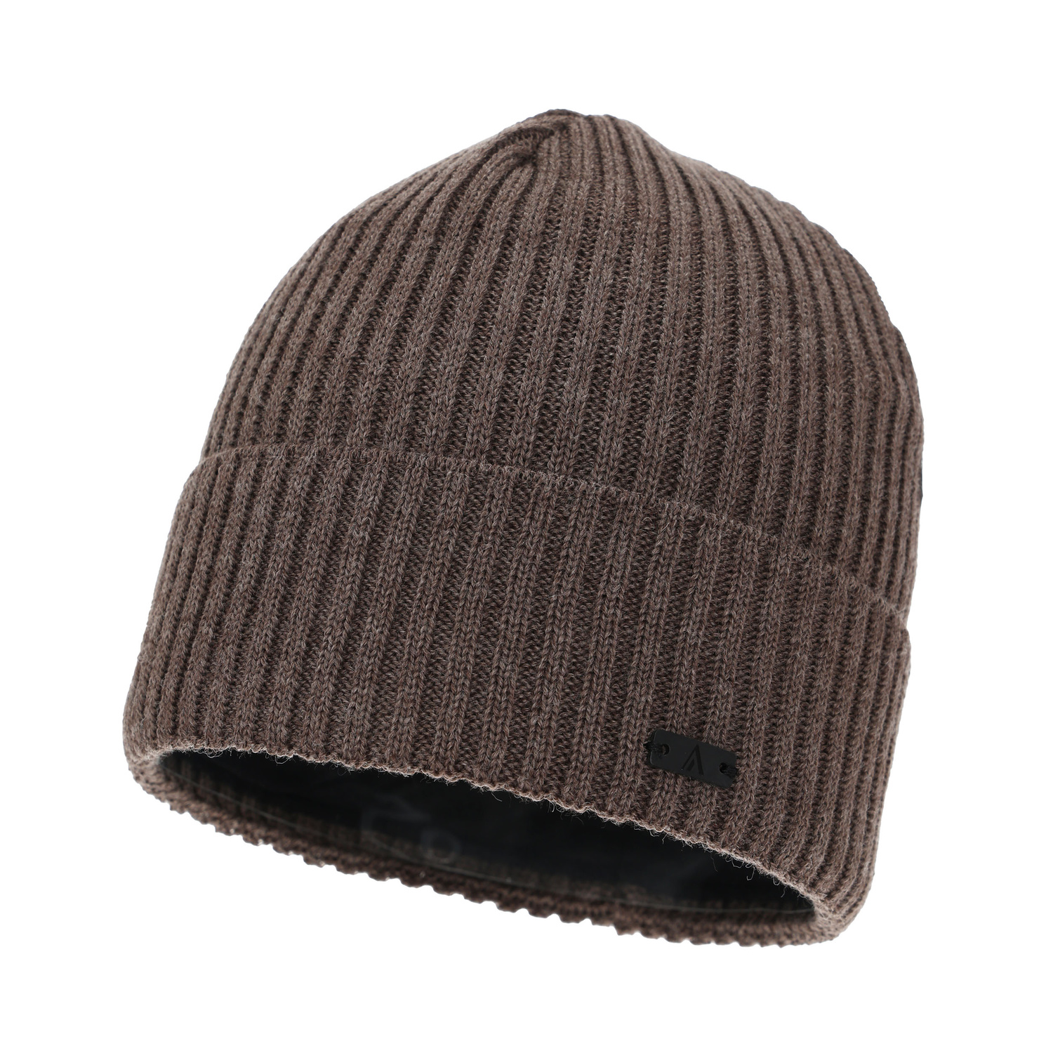 Pánská zimní čepice, hnědá, s merino vlnou, Jeffrey