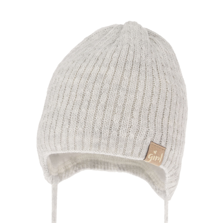 Dívčí podzimní/jarní čepice šedá Cheri