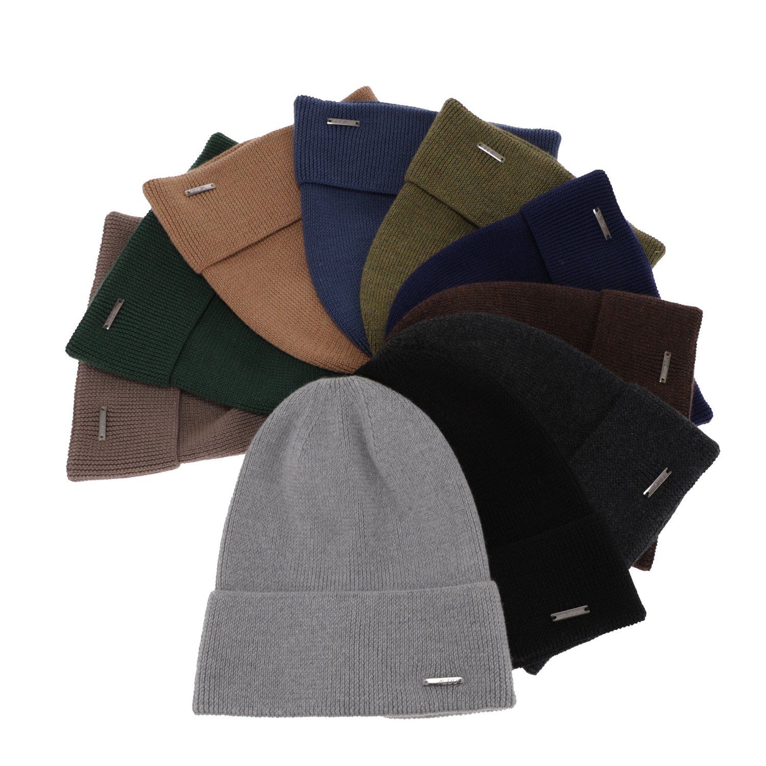 Pánská jarní/zimní čepice tmavě modrá 100% extra fine merino vlněná Memfis