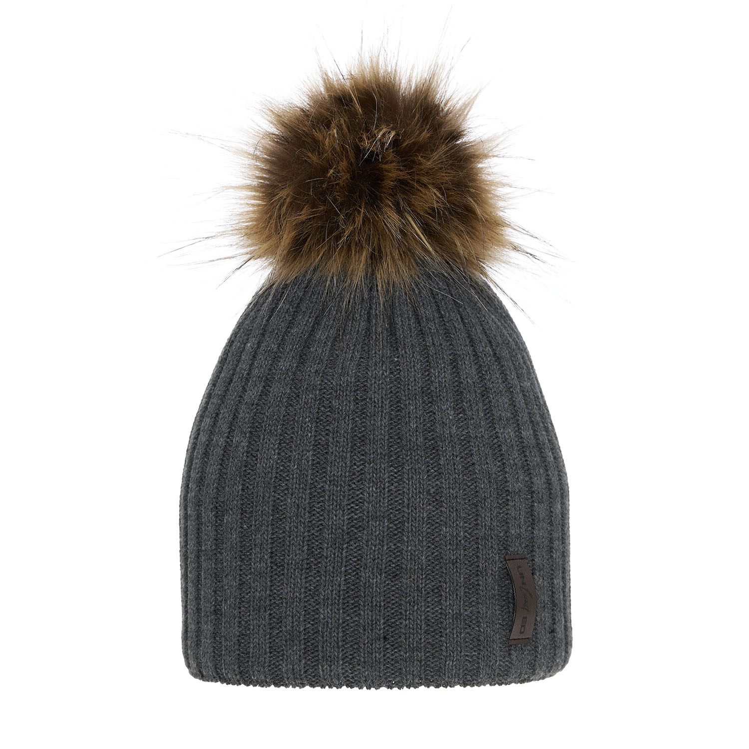 Chlapecká zimní čepice šedá s bambulí Amur