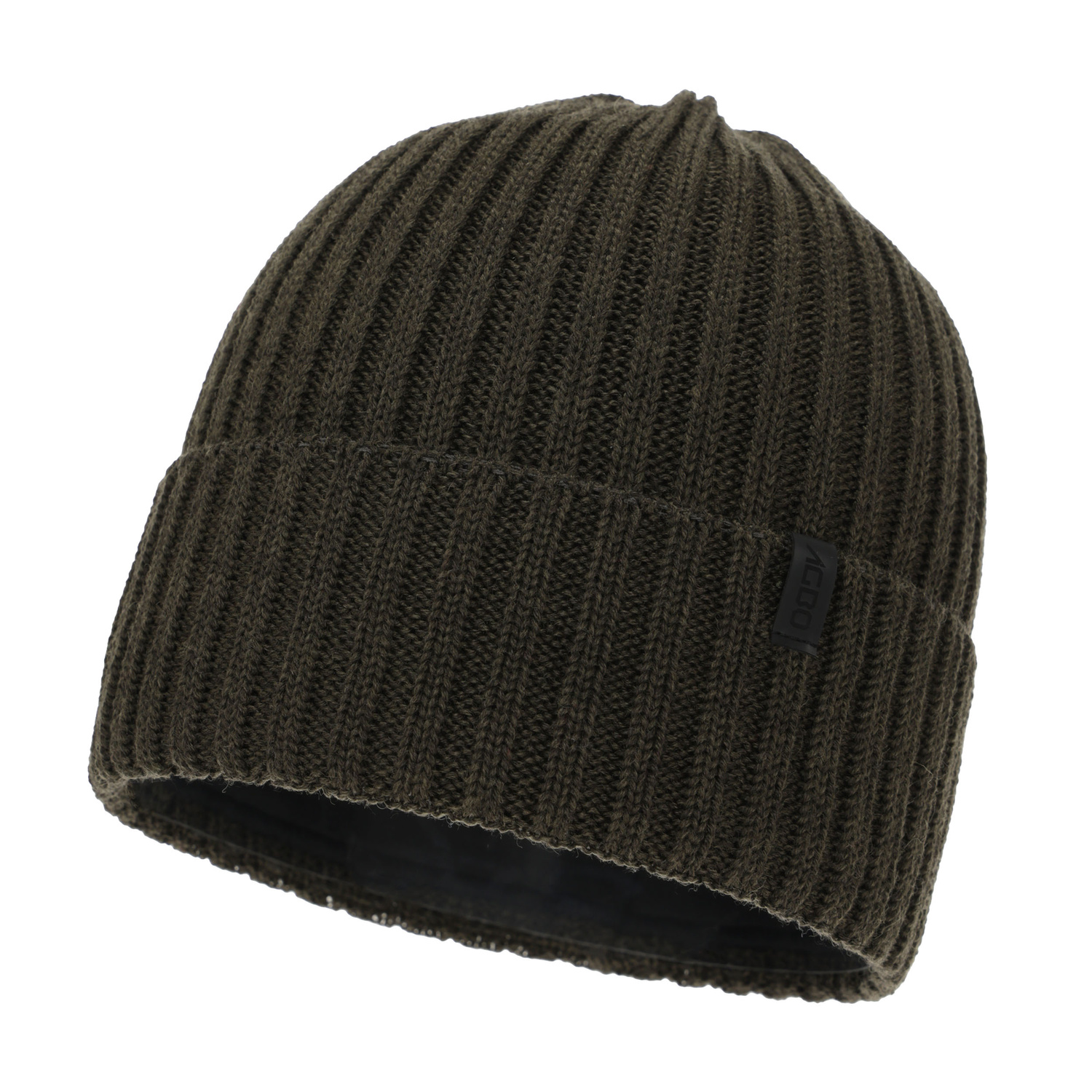 Pánská zimní čepice, khaki, s merino vlnou, Tyrol