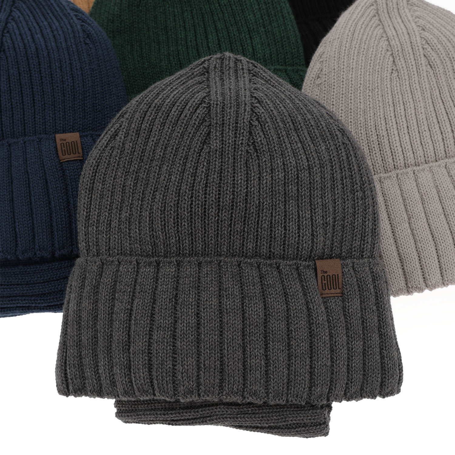 Komplet zimný chlapčenský: čiapka a tunel šedý z merino vlny Metis