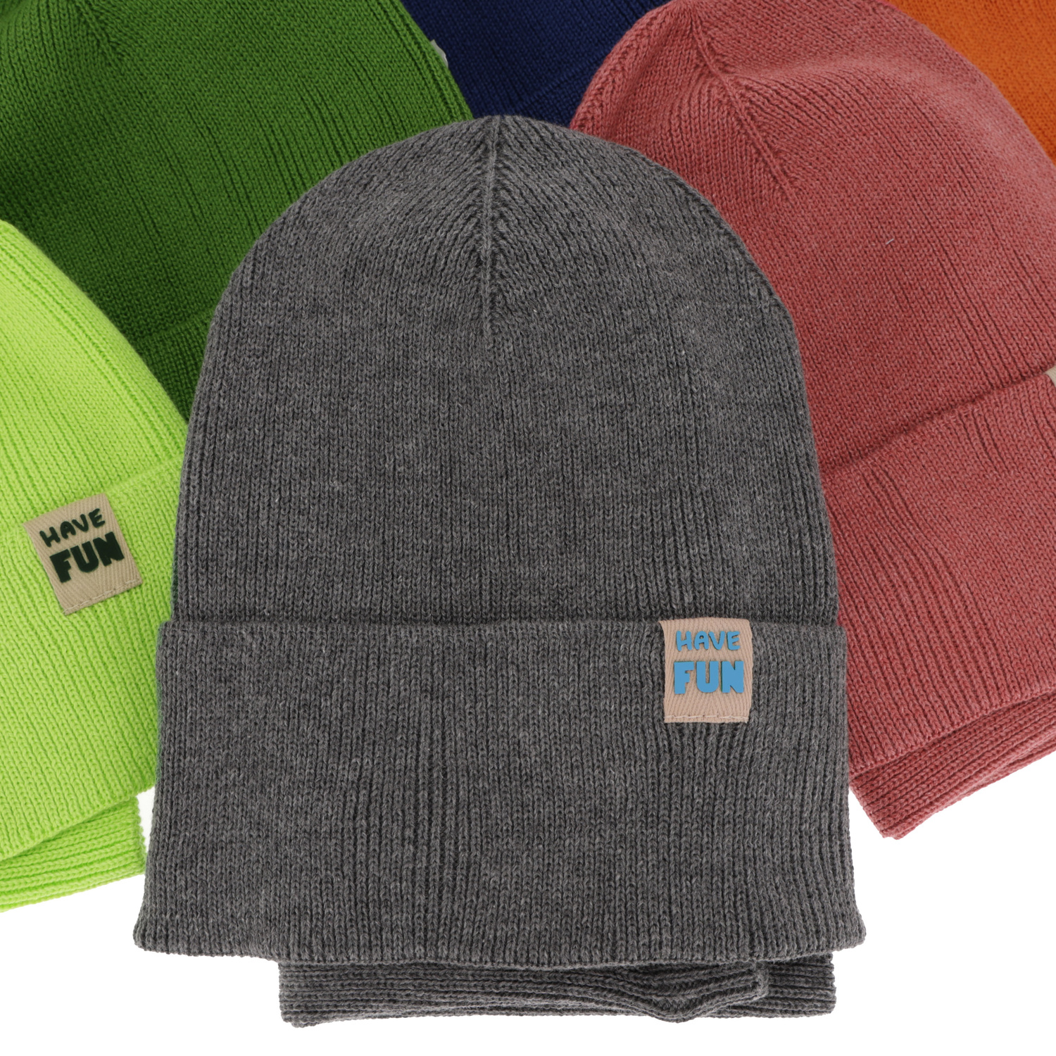 Komplet podzimní/jarní chlapecký: čepice a tunel, s bavlnou, zelený Ottavio