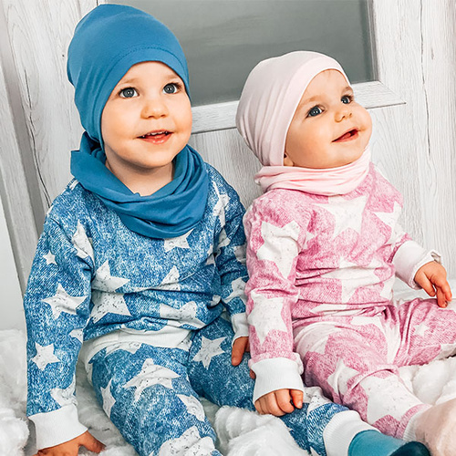 Komplet podzimní/jarní dívčí: čepice a tunel khaki Hazelka