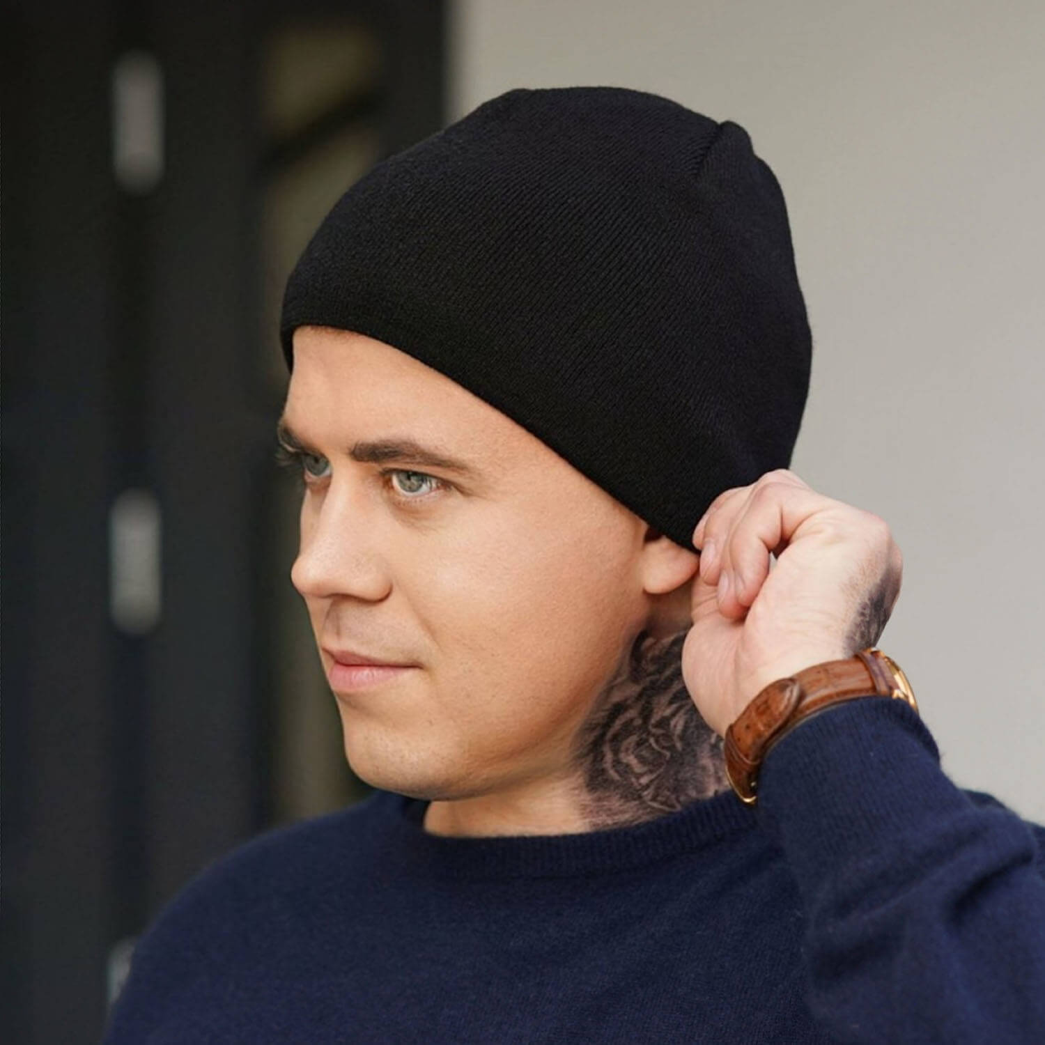 Čepice zimní pánská černá Artysta