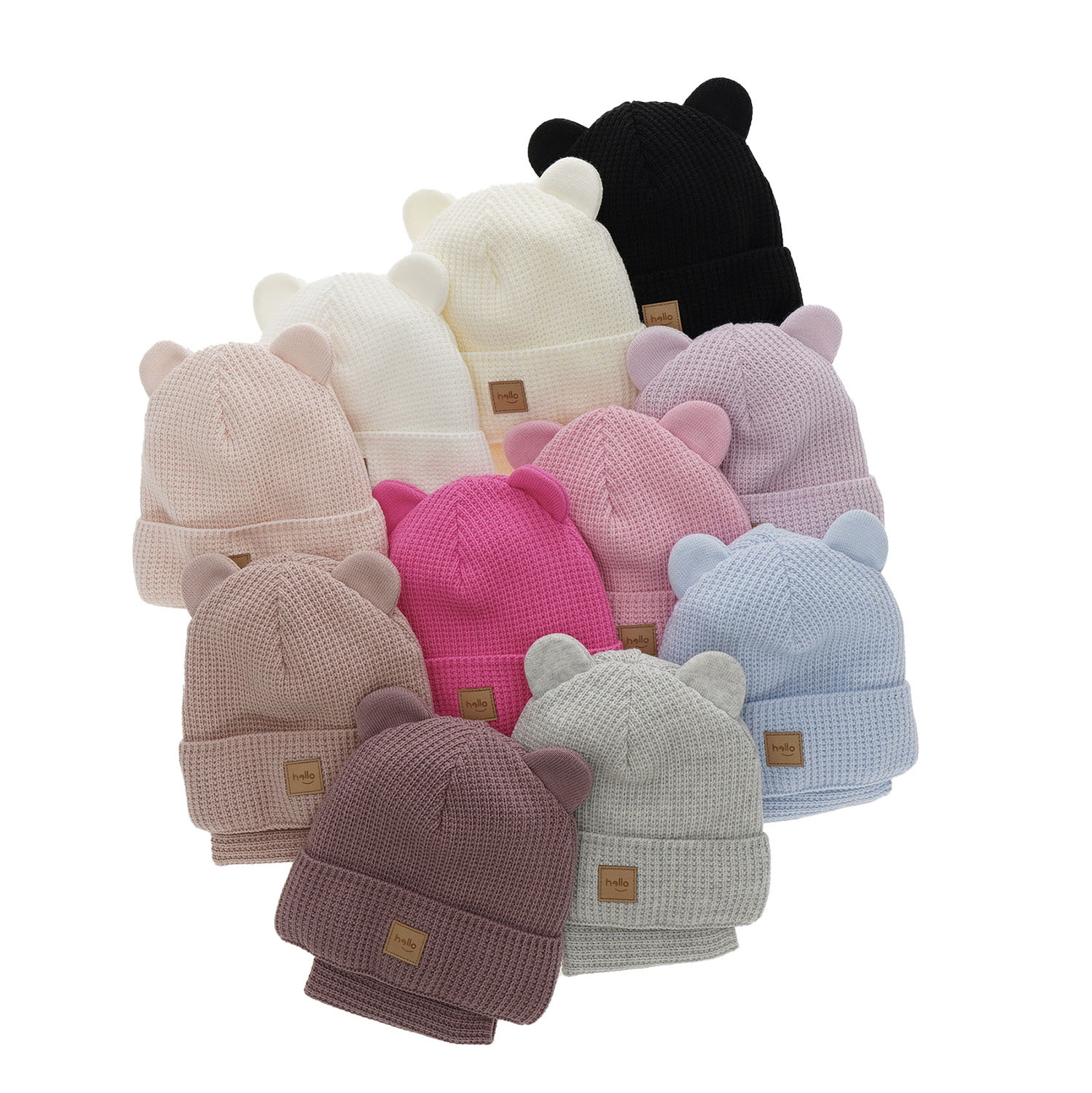 Komplet zimní dívčí: čepice a tunel černý Harper