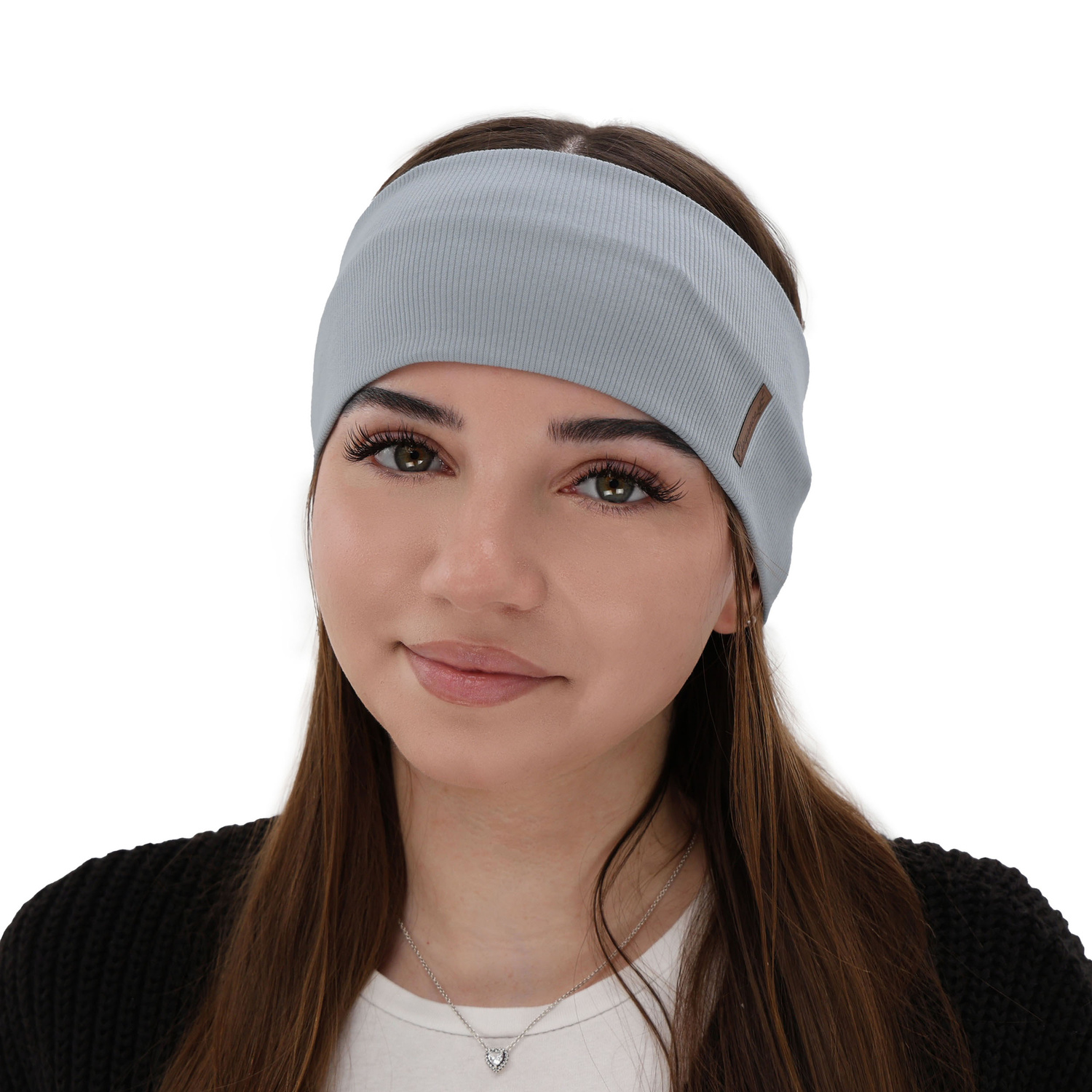 Dámská podzimní, jarní čelenka, fialová, bavlněná Sharon