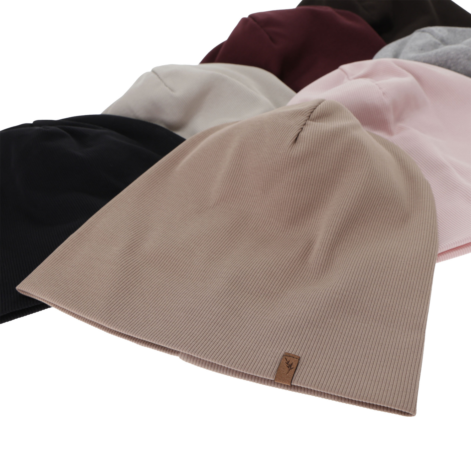 Dámská podzimní/jarní čepice, burgundová, bavlněná, Zenita