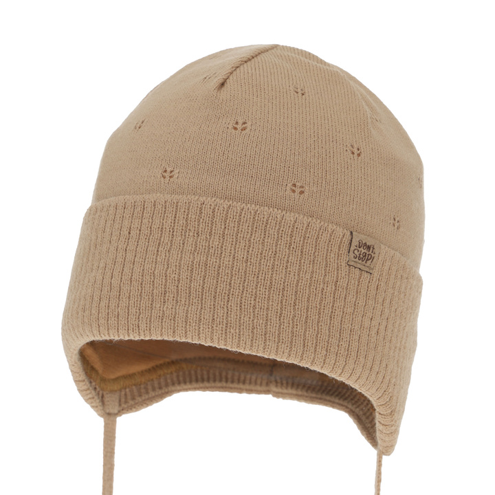 Chlapecká podzimní/jarní čepice, camel, zavazovací, Leif