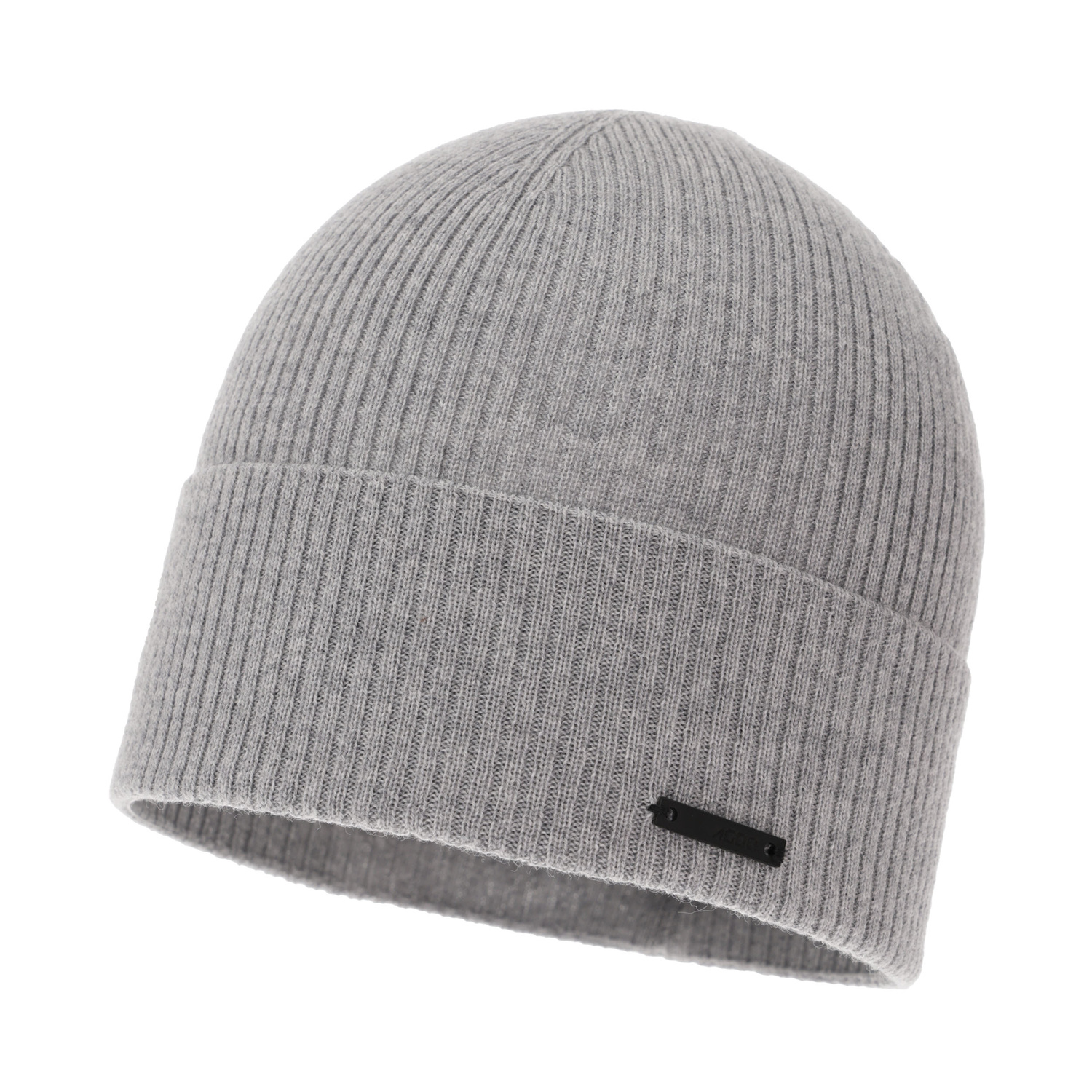 Pánská podzimní, jarní čepice šedá 100% merino vlněná Fleur