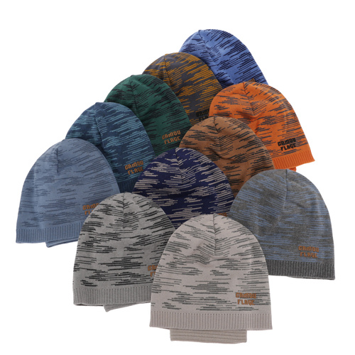 Komplet podzimní/jarní chlapecký: čepice a tunel, s bavlnou, zelený Carter