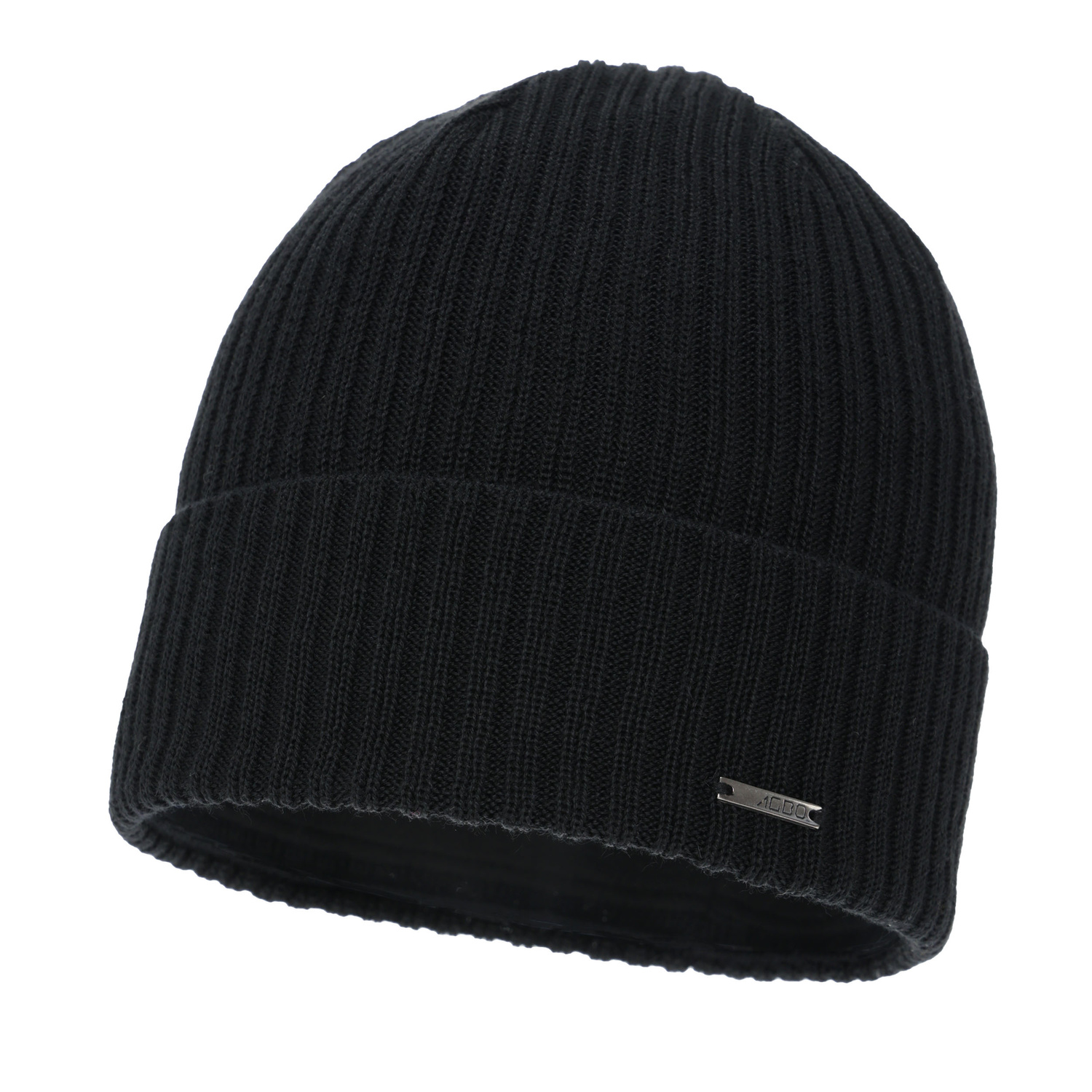 Pánská zimní čepice, černá, s merino vlnou, Baltor
