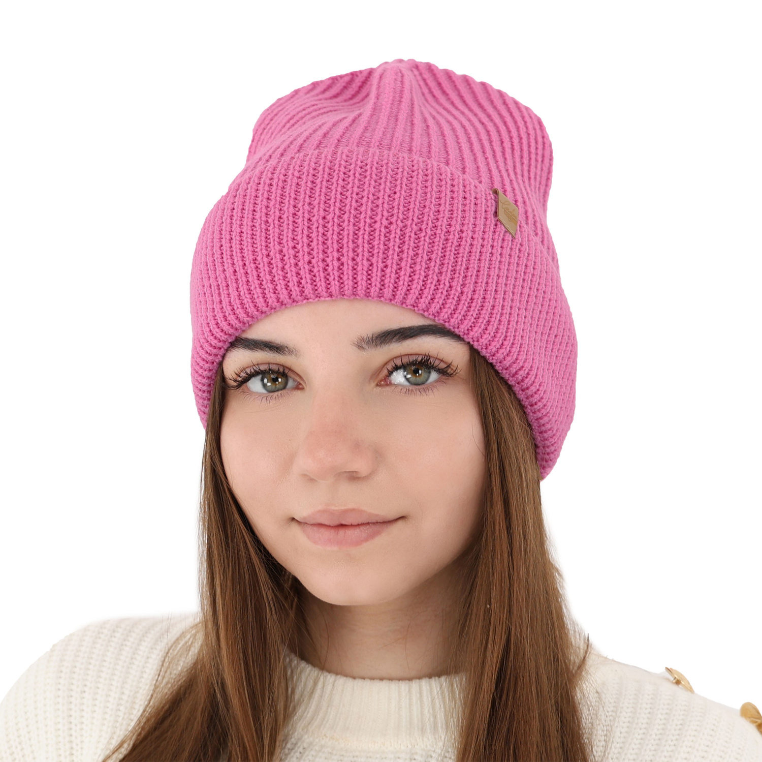 Dámská zimní čepice černá 100% extra fine merino vlněná Isla