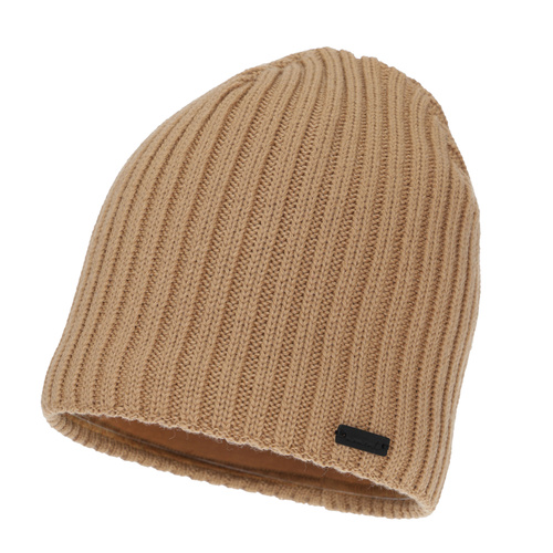 Dámská zimní čepice, camel, s merino vlnou, Soletta