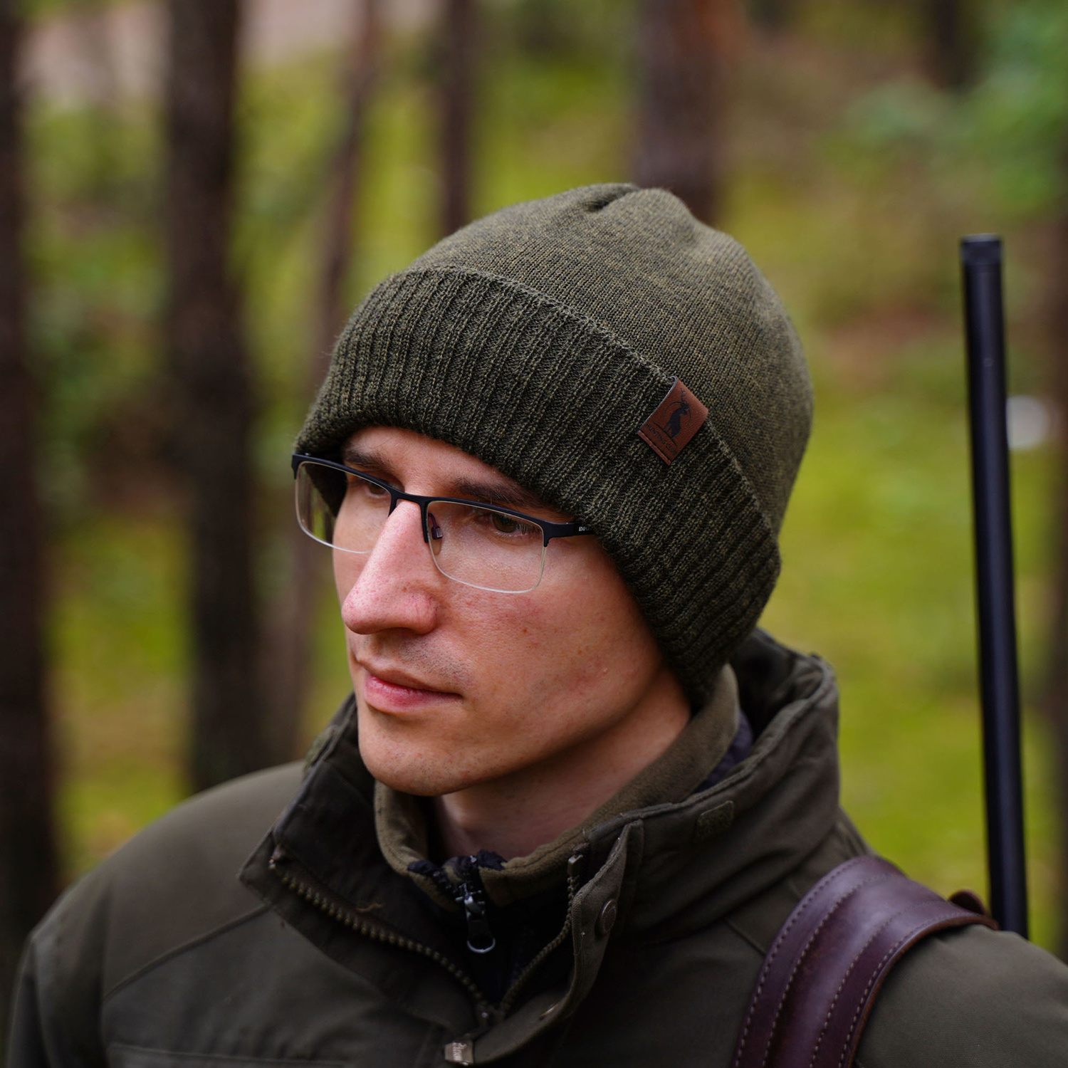 Pánská zimní čepice, jasnohnědá, s merino vlnou, Hogan