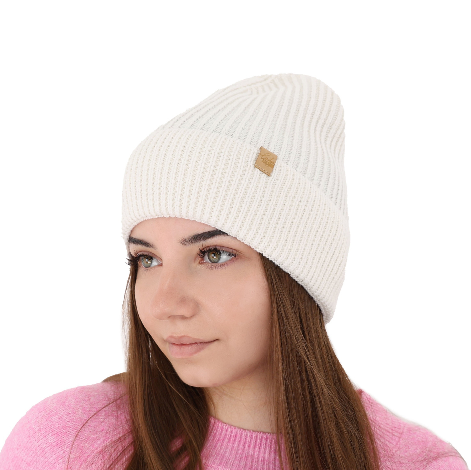 Dámská zimní čepice černá 100% extra fine merino vlněná Isla
