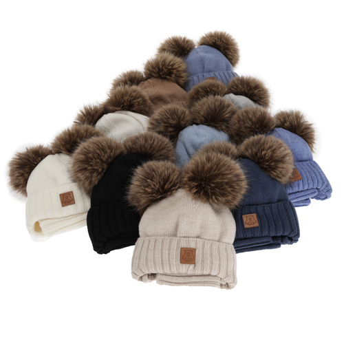 Chlapecká čepice a nákrčník, zimní set, světle modrý, 100% merino vlna, podšitý vlněným polarem, Ronik