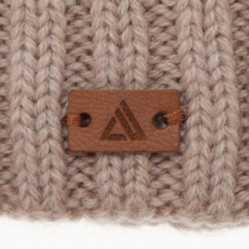 Komplet zimní chlapecký: čepice a tunel, 100% merino vlněný, hnědý, Umberto