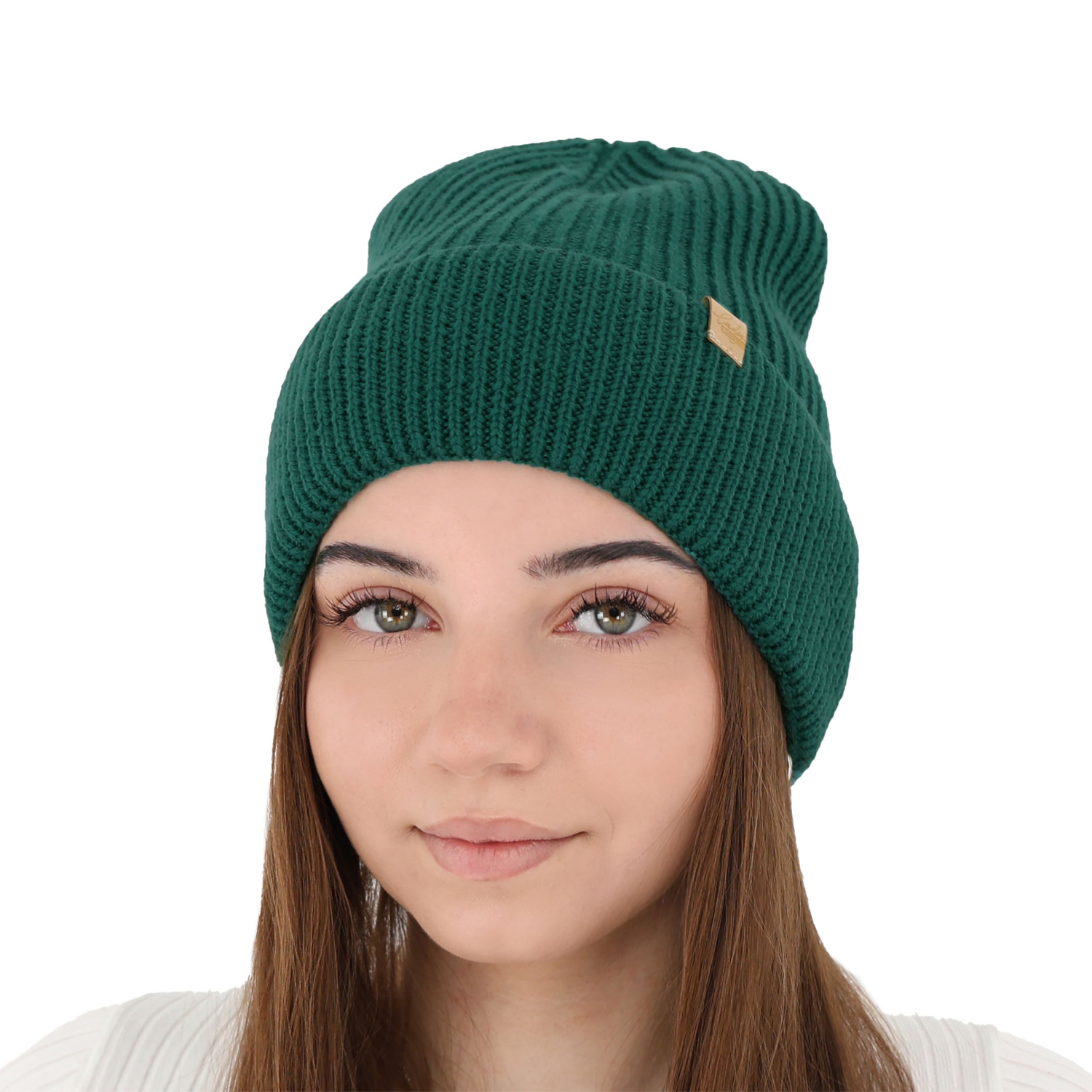 Dámská zimní čepice černá 100% extra fine merino vlněná Isla