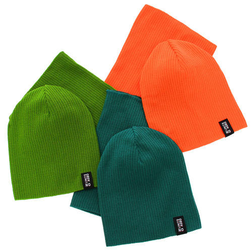 Komplet podzimní/jarní dětský: čepice a tunel, s bavlnou, khaki Tunis